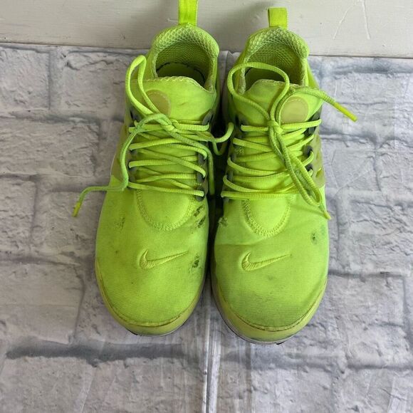 Nike Air Presto men 7 tie up low top athletic shoes neon yellow/green - Picture 8 of 13